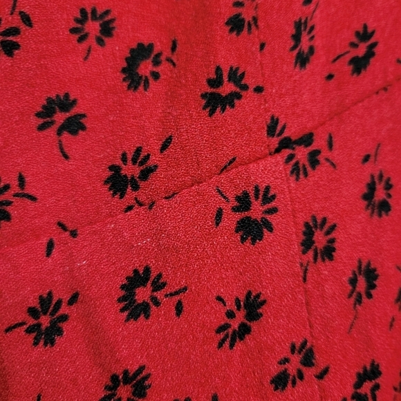 Reformation Milla Dress in Red and Black Size 0 - Picture 5 of 15